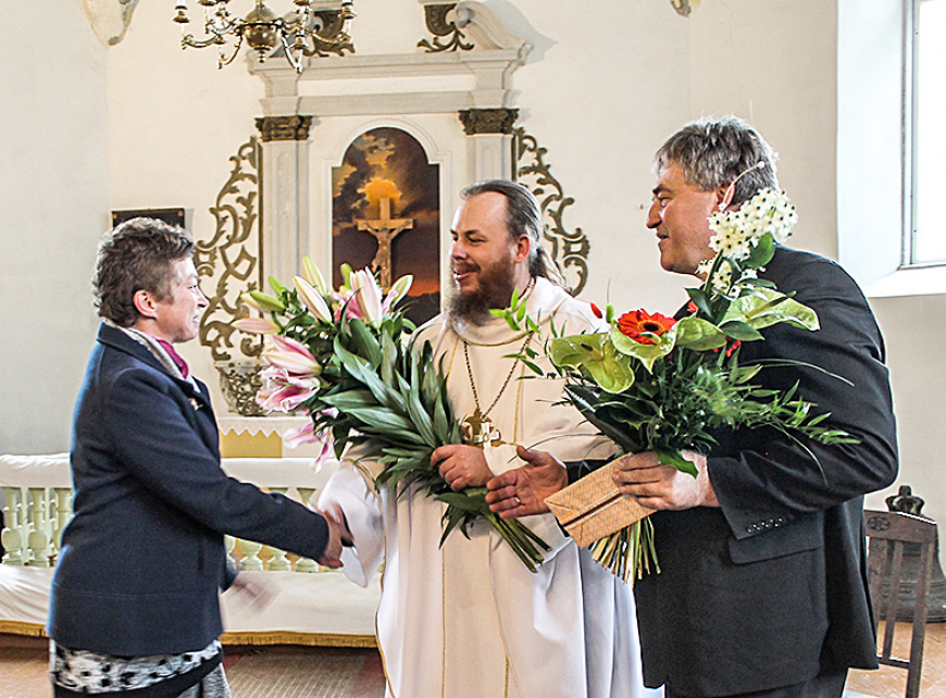Pļaujas svētku un 260. jubilejas atzīmēšana baltajā Skultes dievnamā