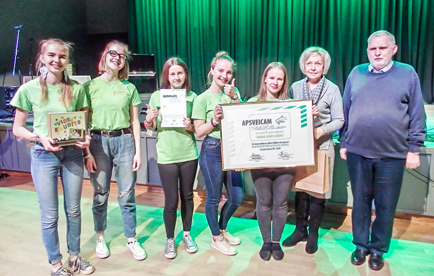 Salacgrīviešiem 1. vieta projektā «Jaunie vides līderi»