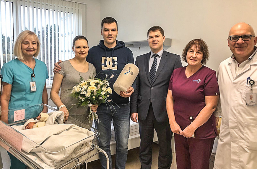 Vidzemes slimnīcā pirmā piedzimst salacgrīviešu meitiņa