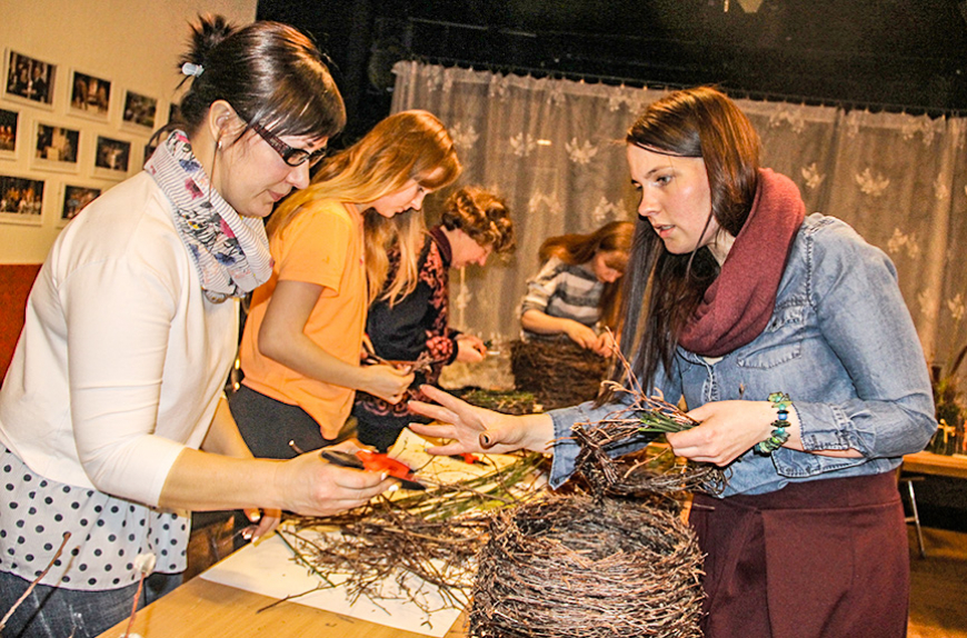 «Amadini» floristes dalās padomos Lieldienu dekoru veidošanā