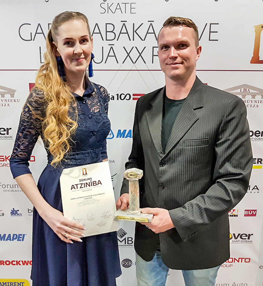 «Limbažu ceļiem» divas balvas par objektu Valmierā