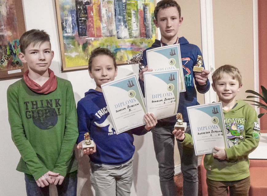 Limbažu jaunie spēlētāji gatavojas Skolu šaha olimpiādei