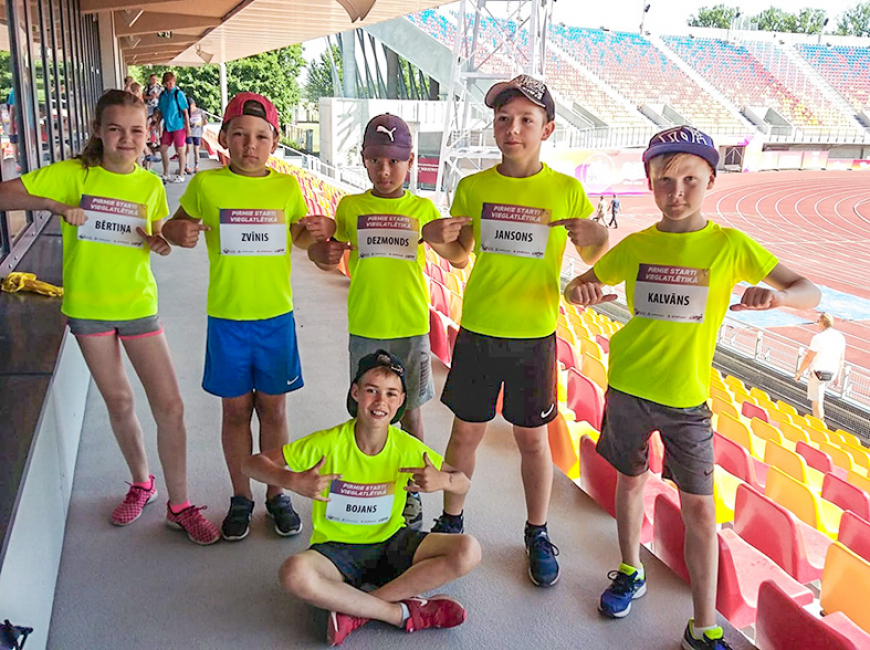 Mazie sportisti sacensībās «Pirmie starti vieglatlētikā»