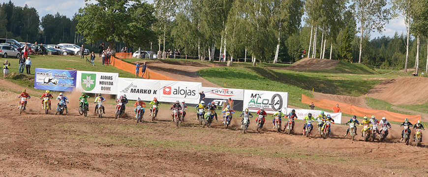 Alojas «Jaunzemnieku» trasē noslēdzās Nacionālā kausa izcīņa motokrosā
