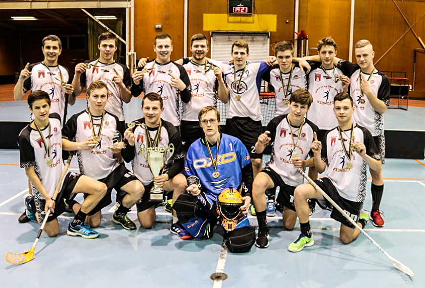 Florbola čempionātā pirmo reizi uzvar «Vidrižu Puikas»