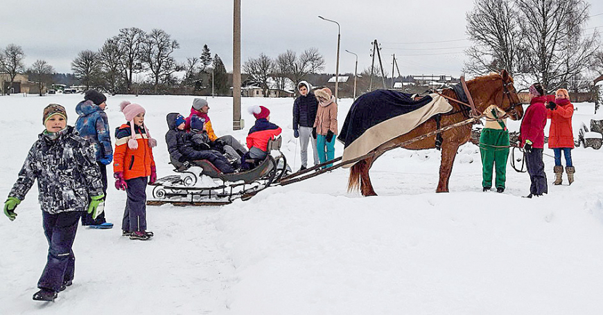 Sniega diena Puikulē pavadīta lielos priekos
