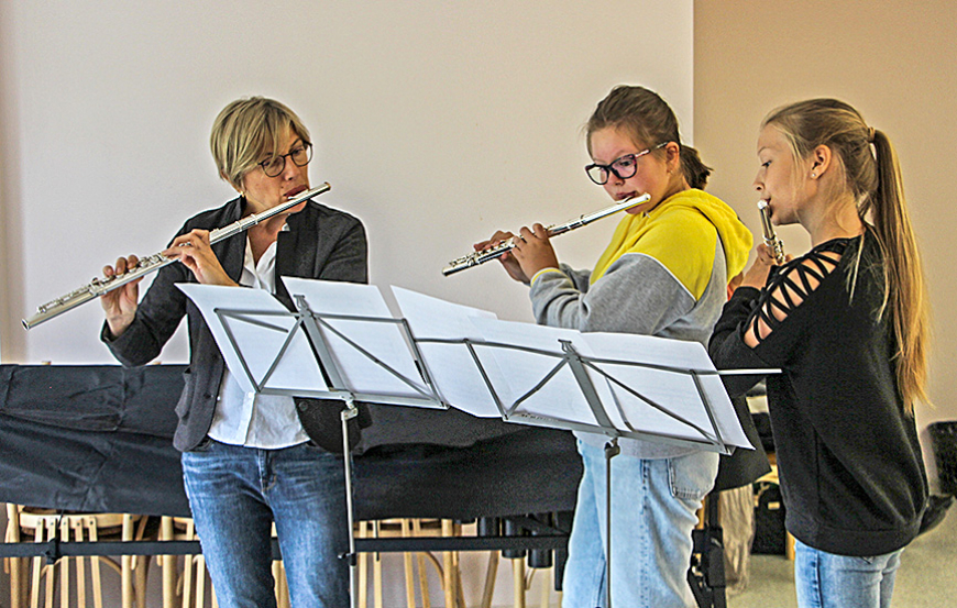 Flautas spēles meistarklases pedagoģe aicina audzēkņos attīstīt individualitāti
