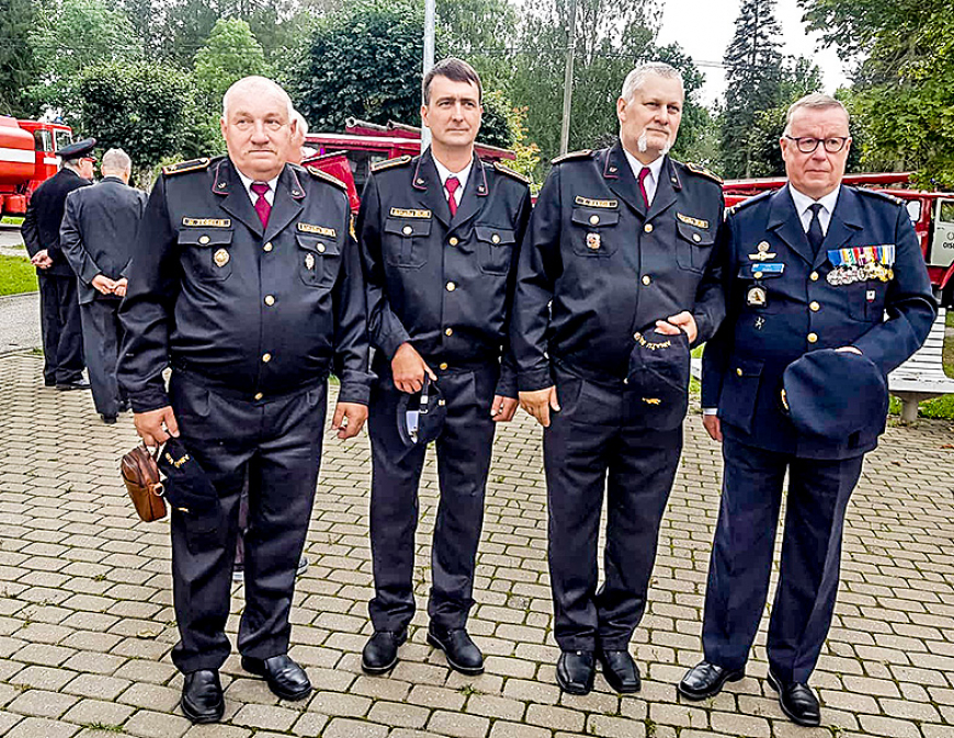 Ainažu brīvprātīgie ugunsvīri viesos pie igauņu kolēģiem