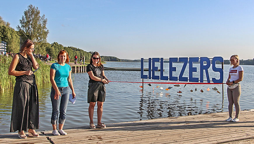 Limbažu Lielezera pludmalē – jauns vides objekts