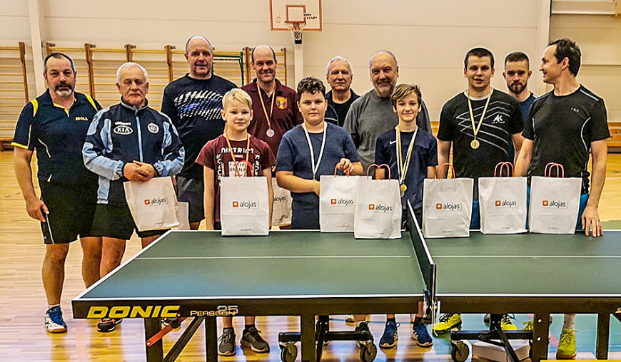 Sācies Alojas novada atklātais čempionāts galda tenisā