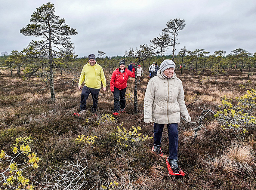 Puikulē ar pārgājienu purvā atzīmē Bezsniega dienu