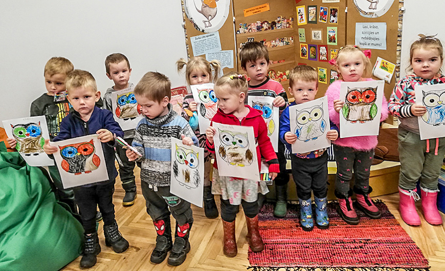 Viļķenē vēl paspēj sarīkot «Pūčulēnu skolas» nodarbību