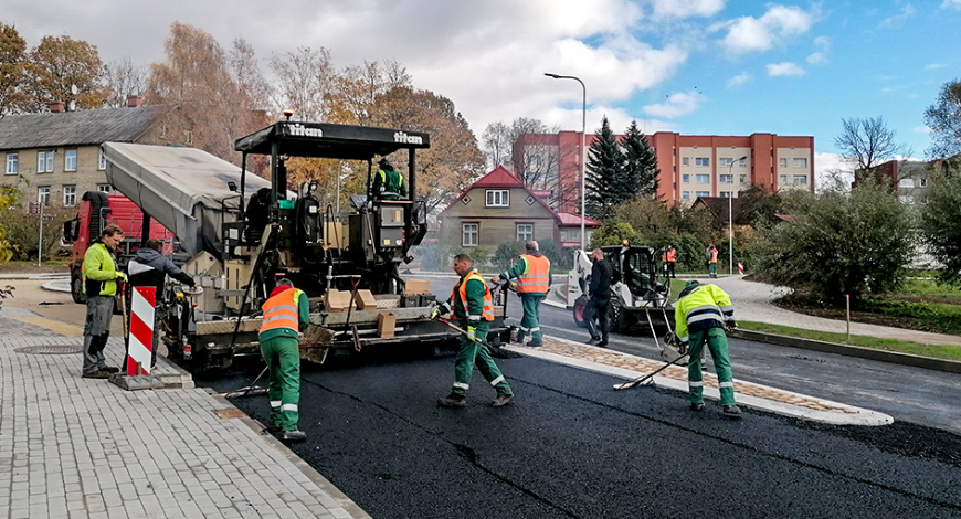 Finiša taisnē Ievu ielas pārbūve Limbažos