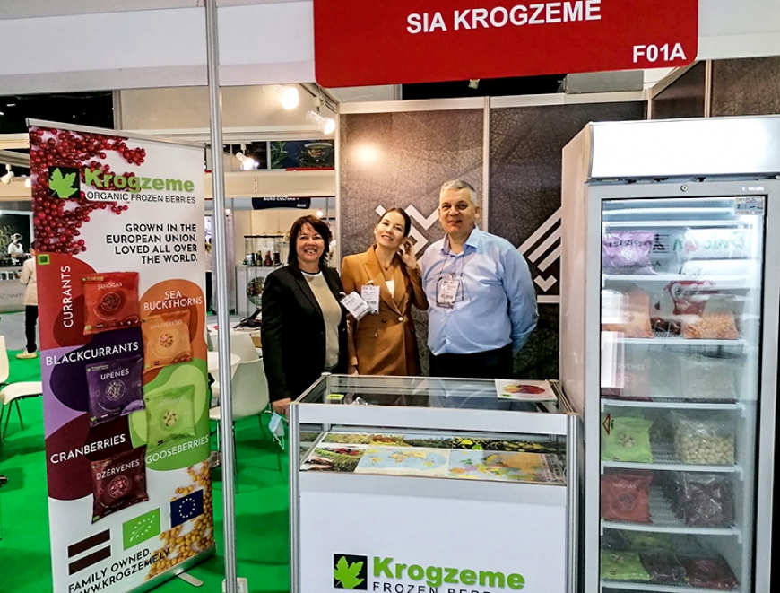 SIA «Krogzeme» ar saldētām ogām apbur pārtikas aģentus Dubaijā