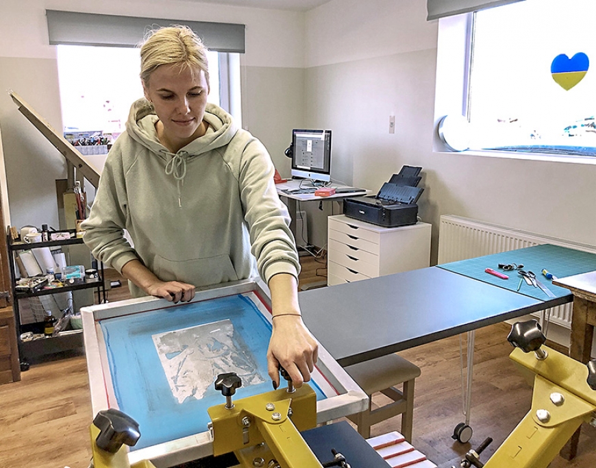 Grafikas dizainere no Braslavas izveido dizaina darbnīcu radošo ieceru īstenošanai