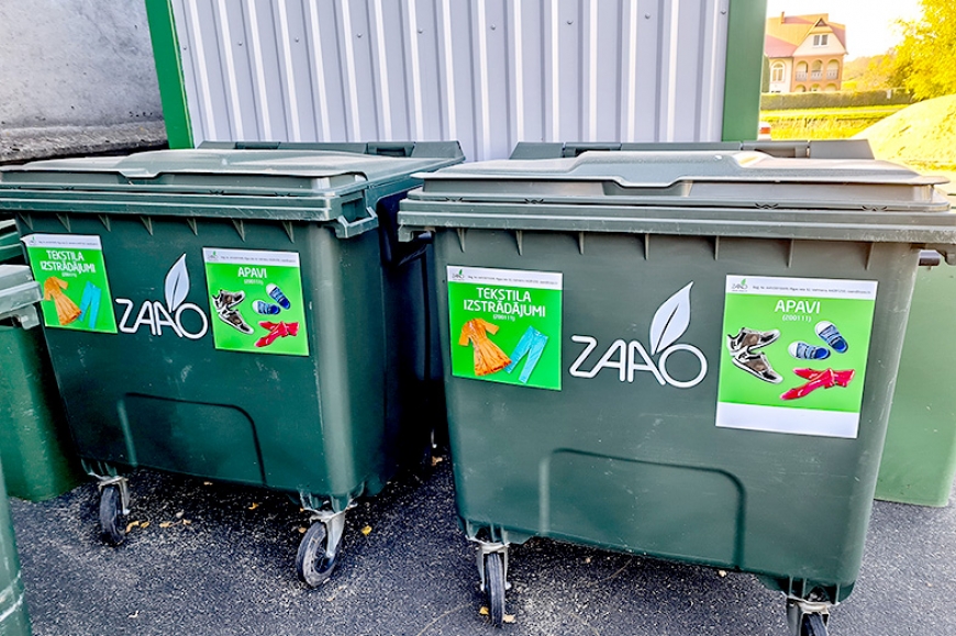 ZAAO EKO laukumos ukraiņu atbalstam savākti 35 m³ apģērbi un apavi