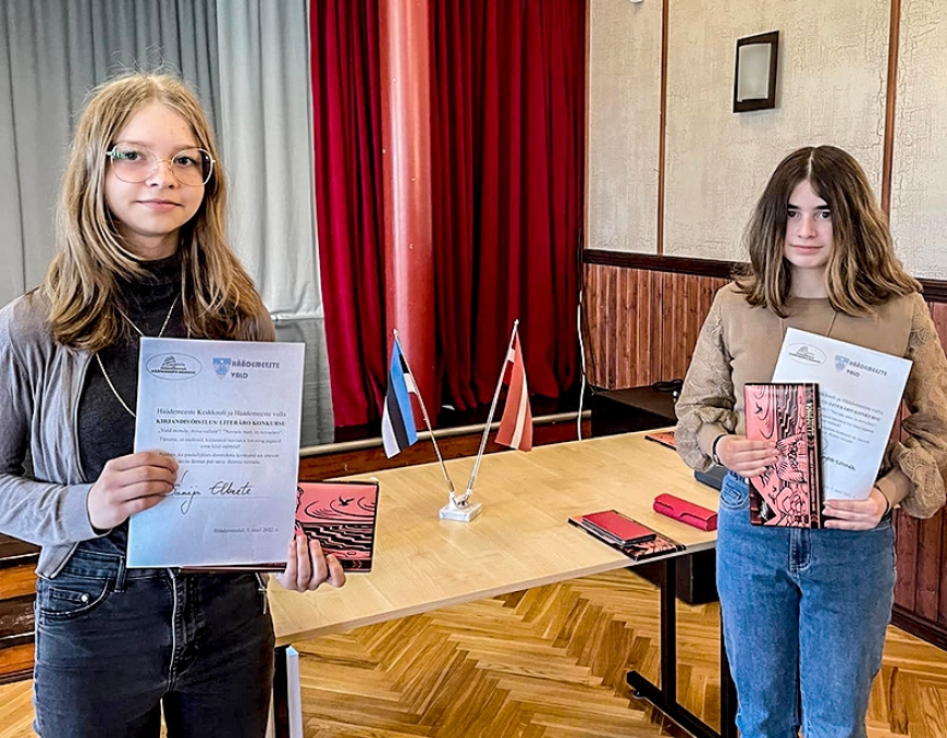 Staiceles un Alojas skolēniem panākumi Hēdemēstes vidusskolas konkursā