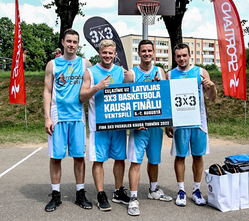 «Limbažu ceļi» uzvar Latvijas 3×3 basketbola kausa posmā Limbažos