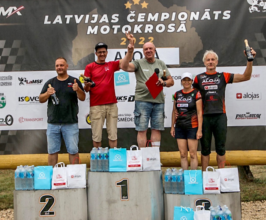«Jaunzemnieku» trasē Alojā aizvadīts Latvijas čempionāta motokrosā posms