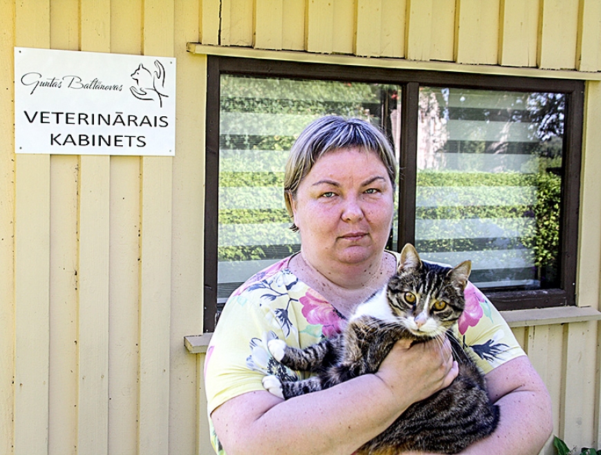 Veterinārārste Gunta ir gandarīta palīdzēt citiem