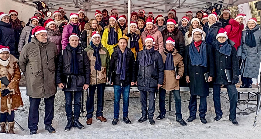 Koris «Skulte» uzstājās Ziemassvētku pasākumos Prāgā