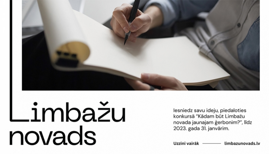 Iedzīvotājus aicina zīmēt jauno Limbažu novada ģerboni