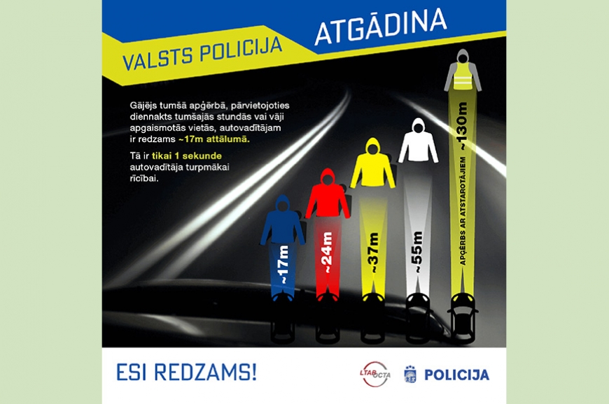 Valsts policija aicina: – Ir ziema – esi uzmanīgs!