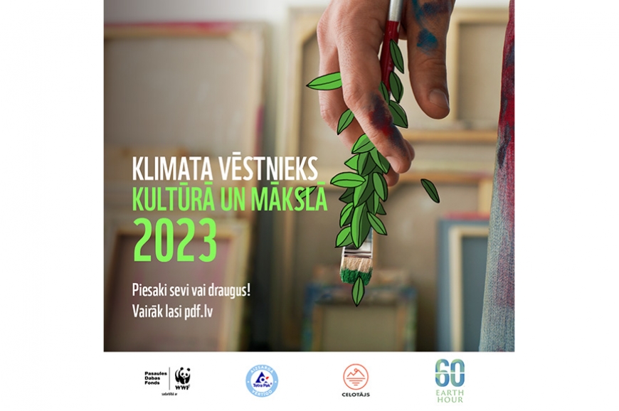 Pasaules Dabas Fonds meklē klimata vēstniekus kultūrā un mākslā