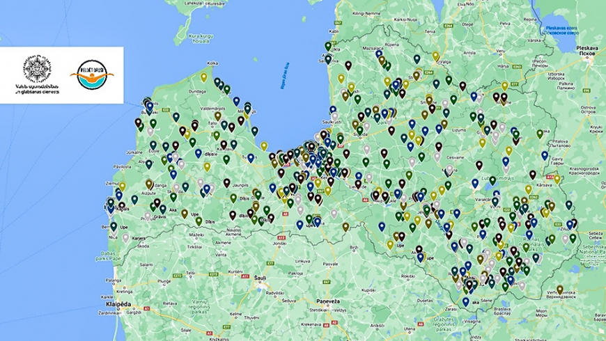 Melno punktu karte – noslīkst visā Latvijā