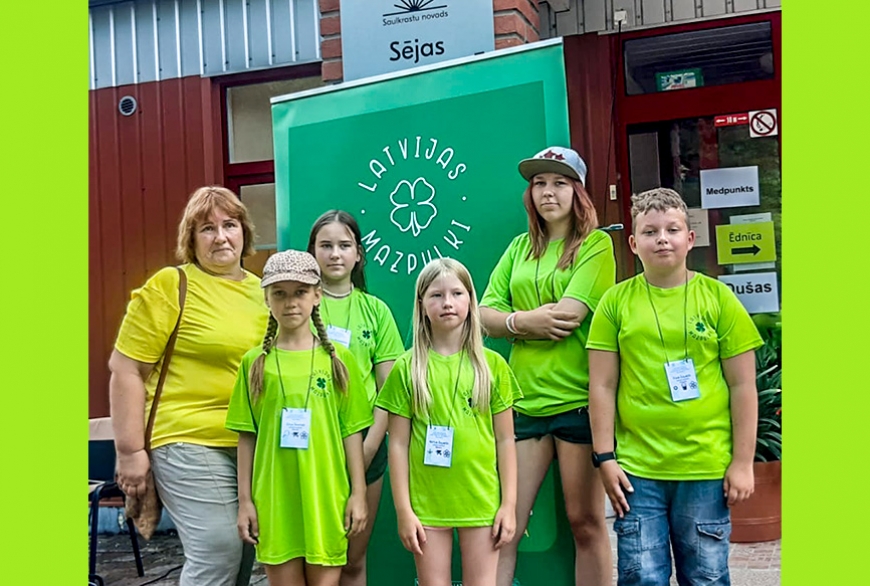 Liepupes mazpulcēni nometnē «Visu daru es ar prieku!» Sējas pagastā