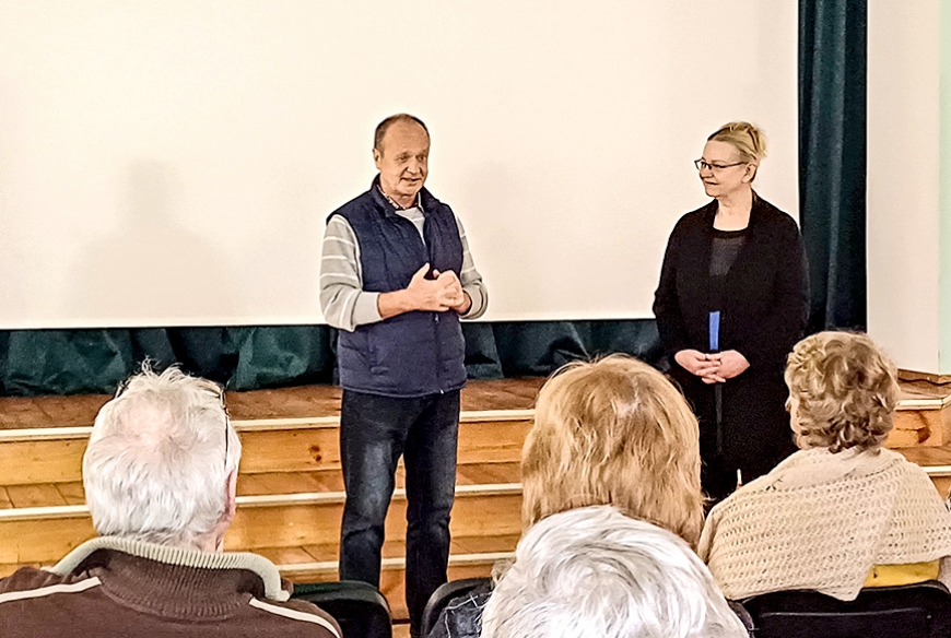Liepupē tikšanās ar kinoļaudīm – Jāni Jarānu un Ievu Pitruku