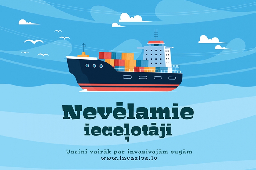 Kampaņa «Nevēlamie ieceļotāji» informē par piecām invazīvajām sugām