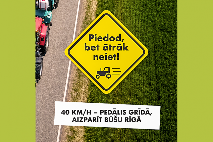 Sākoties ražas novākšanai, īpaša uzmanība jāpievērš satiksmes drošībai