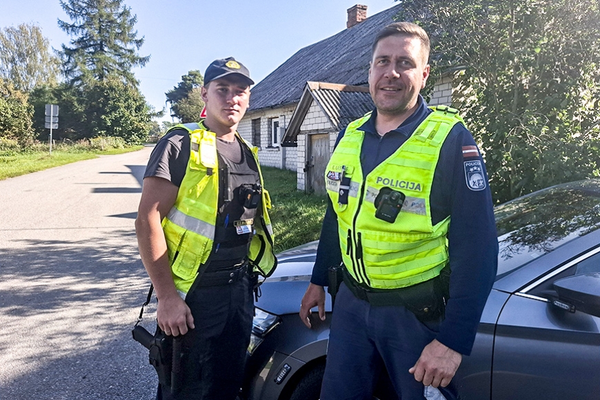 Neikdienišķi: reids ar netrafarētu policijas auto