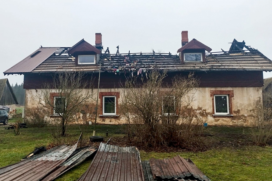 Aicinājums palīdzēt ugunsgrēkā cietušai ģimenei Katvaru pagastā