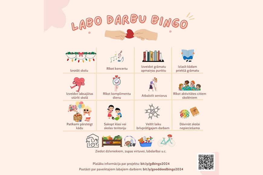 Limbažu Valsts ģimnāzijā – atkal «Labo darbu BINGO»