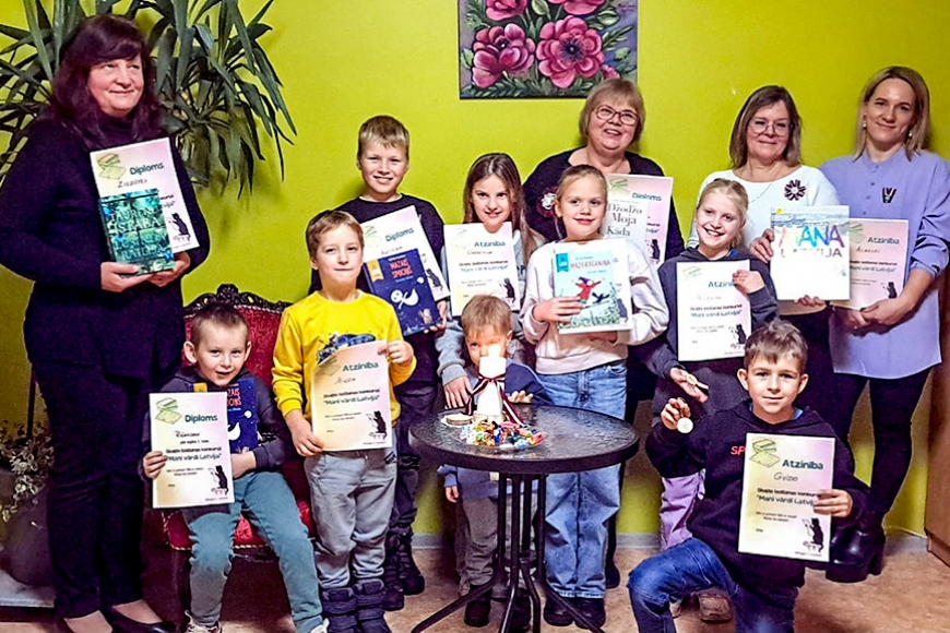 Skaļās lasīšanas konkurss «Mani vārdi Latvijai» Puikules bibliotēkā
