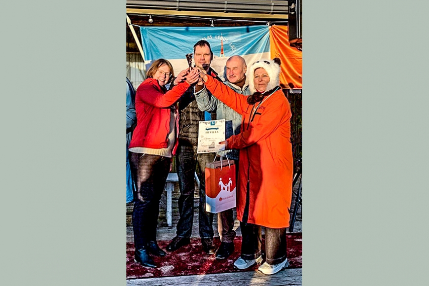 Vidrižniece un kaimiņi startē ziemas peldēšanas sacensībās
