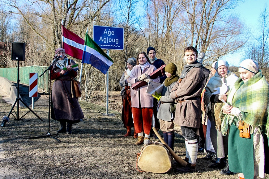 Lēdurgā atklāta pirmā vietvārda zīme Salacas līvu valodā