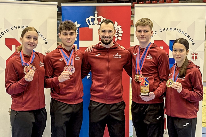 Novada karatisti izcīna godalgas Ziemeļvalstu čempionātā un citos starptautiskos turnīros