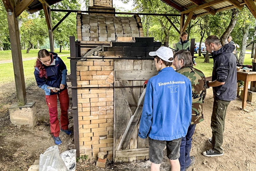 19. reizi Salacgrīvā atvērta naborigama krāsns