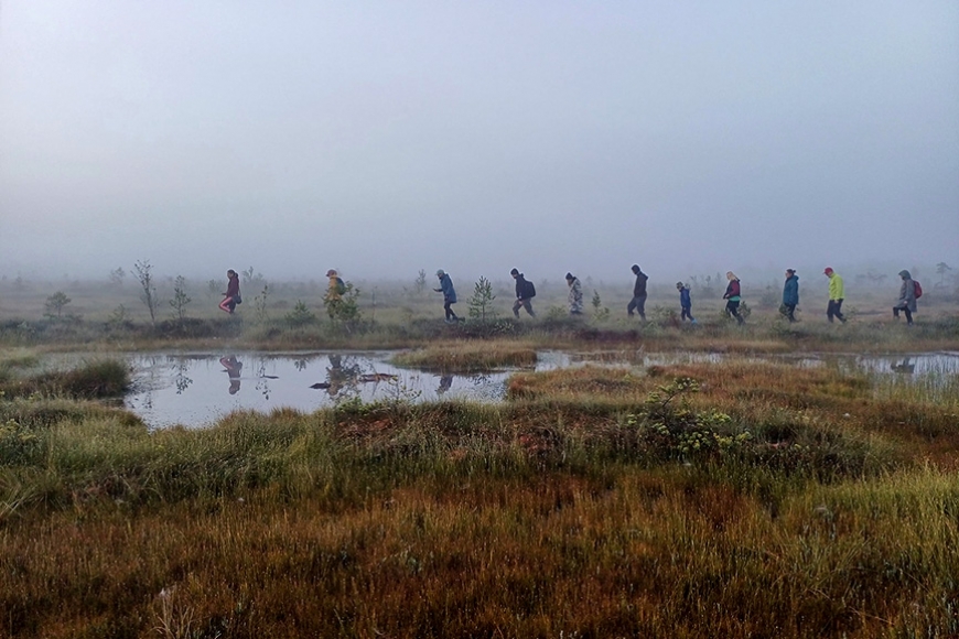 Staiceles pagastā – pārgājiens pretī saullēktam