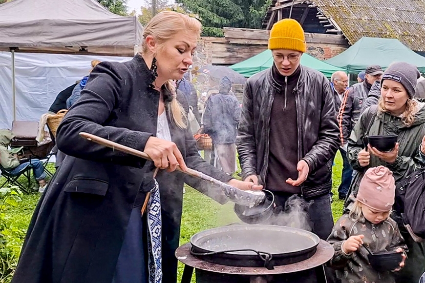 Ar putras godināšanu Lēdurgā atzīmēti rudens ražas svētki