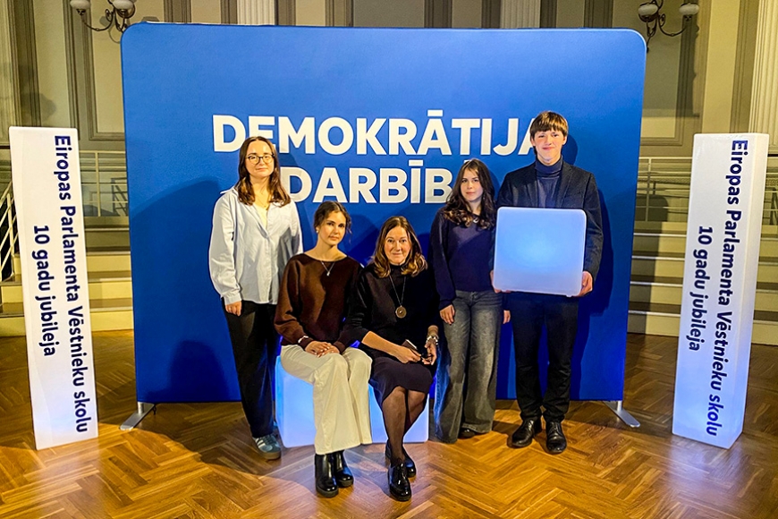 Limbažu vidusskolas jaunieši piedalās Eiropas Parlamenta Vēstnieku skolu pasākumā