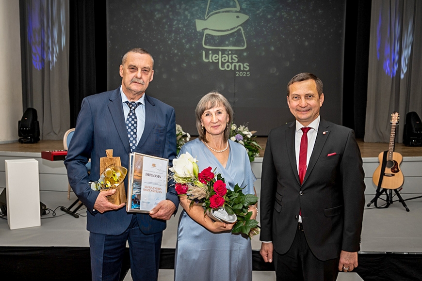 Salacgrīvietim «Lielais loms» par mūža ieguldījumu zivsaimniecībā