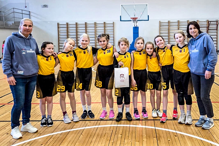 Basketbola turnīrā «Mini kauss» sacenšas U10 grupas meitenes