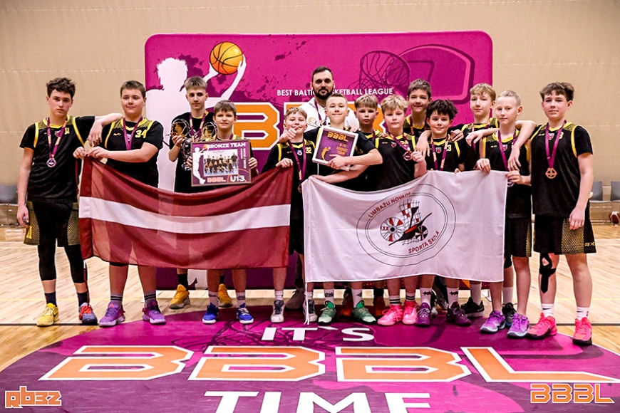 U13 basketbolisti izcīna bronzu Baltijas basketbola līgā