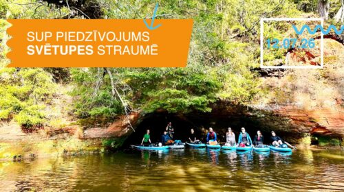 SUP piedzīvojums  Svētupē