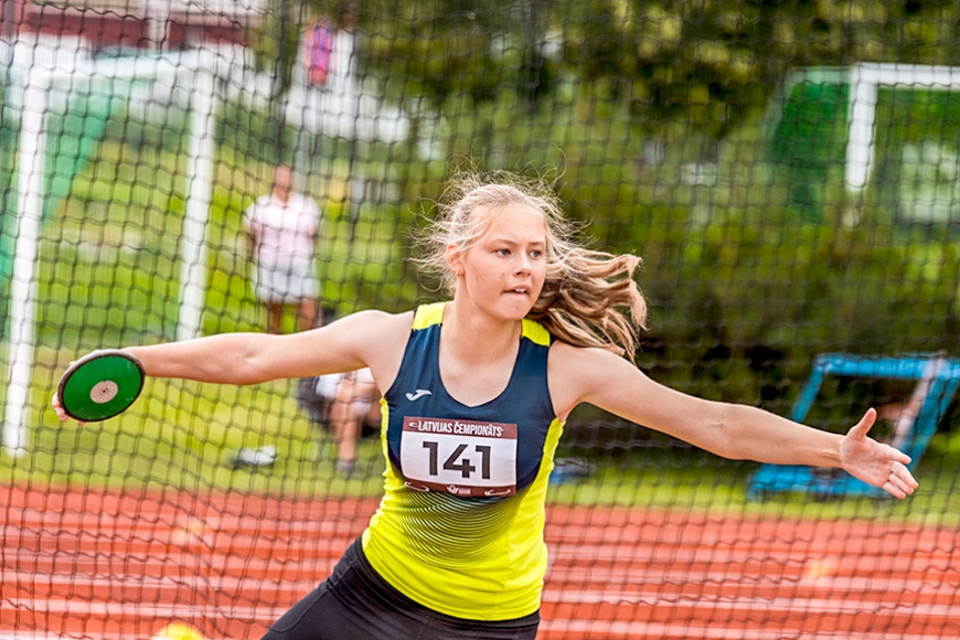 U16 vieglatlētiem panākumi Latvijas čempionātā